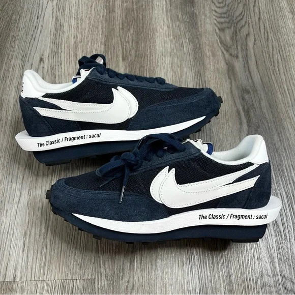 New Sacai x‎ LDV Waffle 'Blackened Blue' Men’s Size 8.5 Sneaker Shoes DH2684-400 - Picture 2 of 10